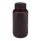 Round Wide Mouth Amber HDPE Bottles 250mL ,12 / pk - Axiom Medical Supplies