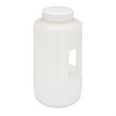 Round Wide Mouth HDPE Bottles 4L • With Handle ,1 Each - Axiom Medical Supplies