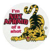 "Not Afraid" Award Stickers Not Afraid ,200 / roll - Axiom Medical Supplies