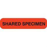 SHARED SPECIMEN Phlebotomy/Specimen Receiving Labels MarketLab Shared Specimen Label, Flourescent Orange PK1000 ,1000 / pk - Axiom Medical Supplies