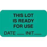 Lot Signal Labels MarketLab This Lot Ready Label, Green PK1000 ,1000 / pk - Axiom Medical Supplies