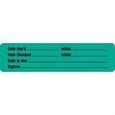 Reagent Labels MarketLab Date Received Label, Green PK1000 ,1000 / pk - Axiom Medical Supplies