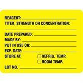 Reagent Labels MarketLab Reagent Label, Yellow PK1000 ,1000 / pk - Axiom Medical Supplies