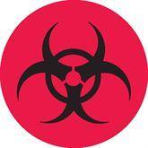 Biohazard Warning Labels MarketLab Biohazard Label, Red PK1000 ,1000 / pk - Axiom Medical Supplies