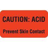 Caution Labels MarketLab Caution Acid Label, Flourescent Orange PK1000 ,1000 / pk - Axiom Medical Supplies