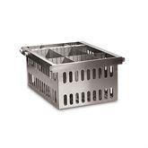 Stainless Steel Pharmacy Carts 10" Basket • 10"H x 22"D ,1 Each - Axiom Medical Supplies