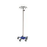 Heavy Base Stainless Steel IV Pole with 6-Hook Top 6-Hook Top ,1 Each - Axiom Medical Supplies