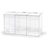 MarketLab Triple Bulk Dispenser Triple • 18"W x 5.5"D x 11"H ,1 Each - Axiom Medical Supplies
