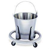 Stainless Steel Buckets 13qt Kick Bucket with Handle ,1 Each - Axiom Medical Supplies