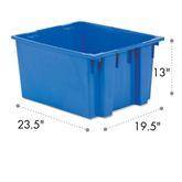 Nesting and Stacking Totes 19.5"W x 23.5"L x 13"H ,1 Each - Axiom Medical Supplies