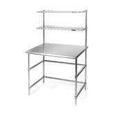 adjusTable Cleanroom Stainless Steel Stations with Overhead System 36"W x 24"D x 63"H ,1 Each - Axiom Medical Supplies