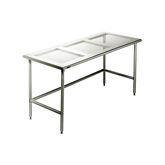 Stainless Steel Cleanroom Tables with Perforated Top 36"W x 24"D x 35.5"H ,1 Each - Axiom Medical Supplies