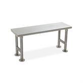 Stainless Steel Cleanroom Gowning Benches 36"W x 12"D x 17"H ,1 Each - Axiom Medical Supplies