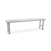 Stainless Steel Cleanroom Gowning Benches 72"W x 12"D x 17"H ,1 Each - Axiom Medical Supplies