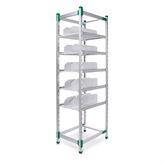 Quick Rack with Divided Shelves Single Unit • 19.5"W ,1 Each - Axiom Medical Supplies