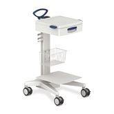 AccessPoint Antimicrobial Carts Single Drawer and Basket • 20.86"W x 24.01"D x 39"H ,1 Each - Axiom Medical Supplies