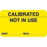 Calibration Labels MarketLab Calibrated, Not In Use Label, Yellow PK1000 ,1000 / pk - Axiom Medical Supplies