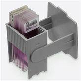 Stain Train Jar System Vertical Slide Staining Rack • Gray • 2.5"L x 2.5"W x 4"H ,6 / pk - Axiom Medical Supplies