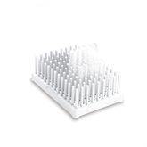 White Peg Racks for 10mm-13mm Tubes White ,2 / pk - Axiom Medical Supplies