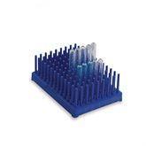 Blue Peg Racks for 10mm-13mm Tubes Blue ,2 / pk - Axiom Medical Supplies