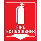 "Fire Extinguisher" V Shape Location Sign "Fire Extinguisher" Sign ,1 Each - Axiom Medical Supplies