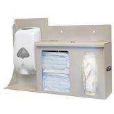 Bowman ABS Touchless Hygiene Center With Lock • 22.25"W x 5"D x 14.75"H ,1 Each - Axiom Medical Supplies