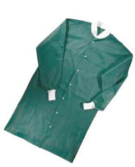 Molnlycke Warm-Up Jacket Barrier® Green Medium Hip Length Disposable