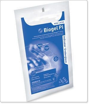 Molnlycke Underglove Biogel® PI Indicator Underglove™ Size 5.5 Sterile Pair Polyisoprene Smooth Blue Chemo Tested - M-689030-1263 - Case of 200