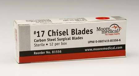 Chisel Blade McKesson Size 316 High Cabon Steel Sterile - M-666219-1298 - Pack of 12