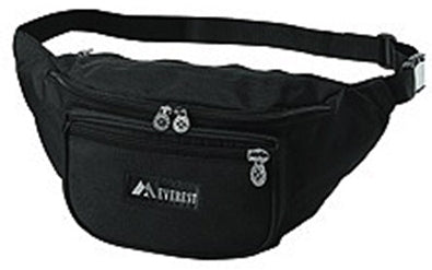 Everest Trading Corp Fanny Pack Black Polyester 13.5 X 5.5 X 3.5 Inch - M-734623-3315 - Each