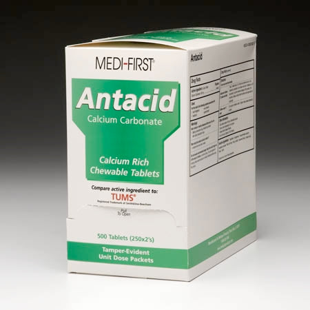 Medique Products Antacid Medi-First® 420 mg Strength Tablet 24 per Box