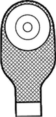 Marlen Manufacturing Ileostomy/Colostomy Pouch UltraLite™ One-Piece System 9 Inch Length 1-1/8 Inch Stoma Drainable Deep Convex