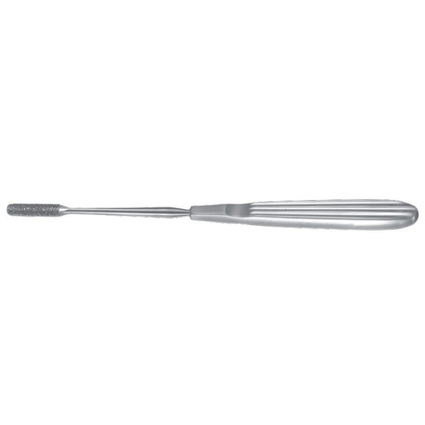 Miltex Nasal Rasp Padgett® Peet 7-1/2 Inch Stainless Steel Reusable 7 mm Straight Diamond Coated Blade - M-632878-3342 - Each