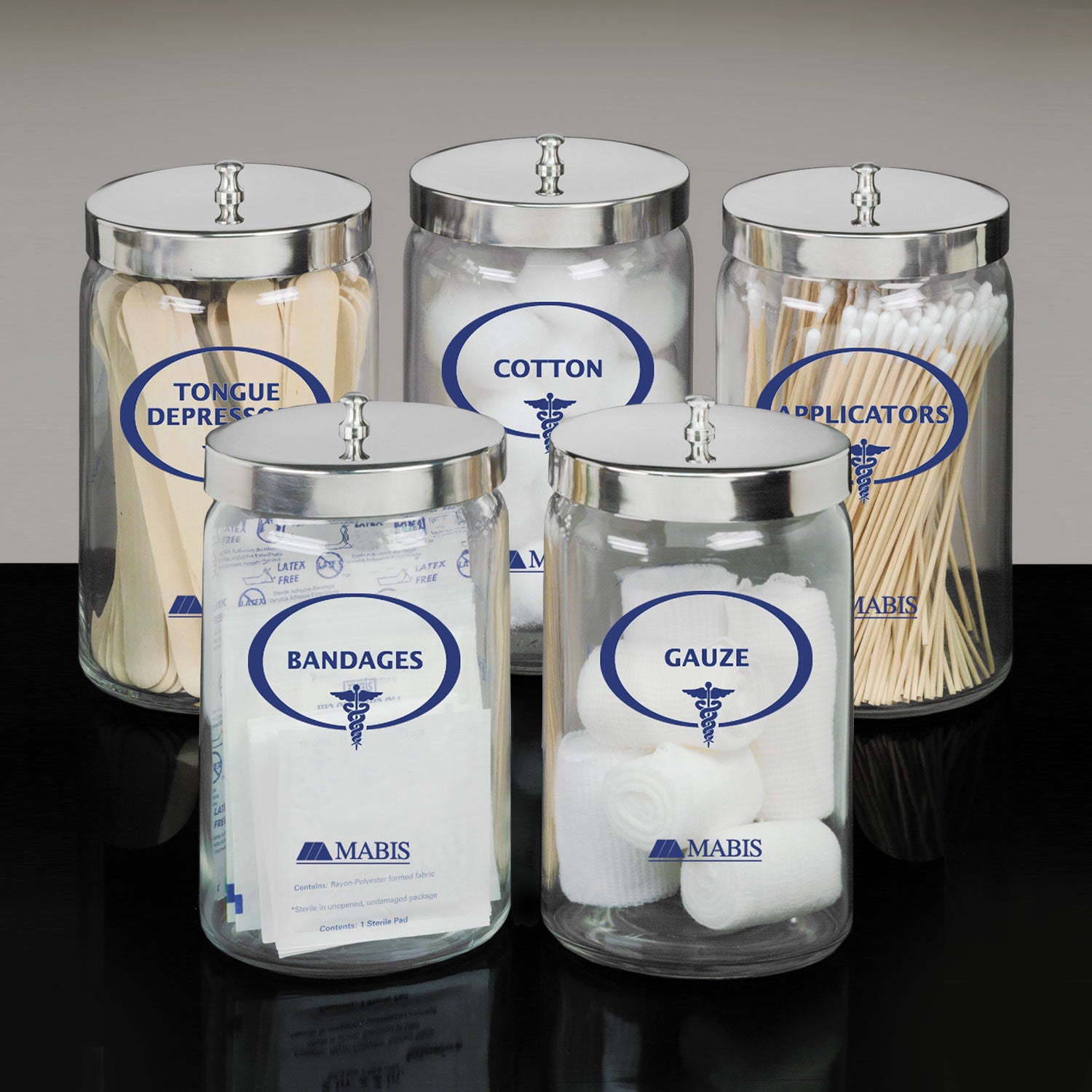 Mabis Glass Stor-a-Lot Sundry Jars AM-39-813-000