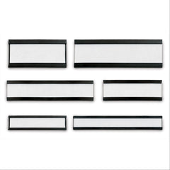 Magnetic C Channel Card Label Holder For Label Size 2"W x 0.625"H ,Pack oF 25 - Axiom Medical Supplies