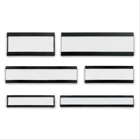 Magnetic C Channel Card Label Holder 3"W x 0.875"H ,Pack oF 25 - Axiom Medical Supplies