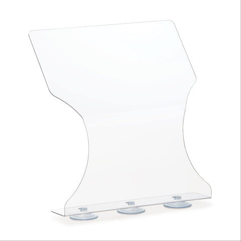 MarketLab Front Suction Cup Splash Guard MarketLab Front Suction Cup Splash Guard • 14"W x 5.25"D x 16.1"H ,1 Each - Axiom Medical Supplies
