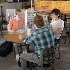 MarketLab Hinged Table Sneeze Guard 31.8125"W x 0.1875"D x 23.75"H ,1 Each - Axiom Medical Supplies