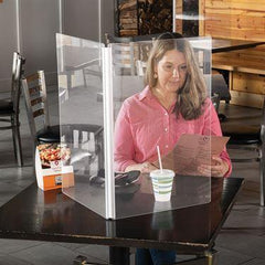 MarketLab Hinged Table Sneeze Guard 50.3125"W x 0.1875"D x 23.75"H ,1 Each - Axiom Medical Supplies