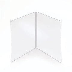 MarketLab Hinged Table Sneeze Guard 31.8125"W x 0.1875"D x 23.75"H ,1 Each - Axiom Medical Supplies