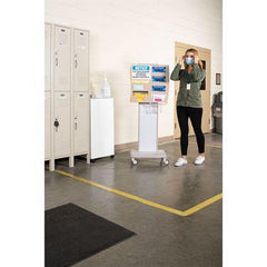 MarketLab Mobile Isolation Station Stand With MarketLab Antimicrobial Isolation Station • 22.125"W x 13.5"D x 59.5"H ,1 Each - Axiom Medical Supplies
