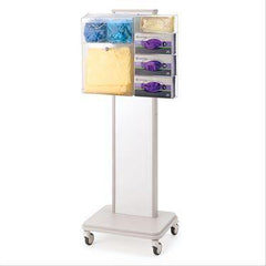 MarketLab Mobile Isolation Station Stand With MarketLab Antimicrobial Isolation Station • 22.125"W x 13.5"D x 59.5"H ,1 Each - Axiom Medical Supplies
