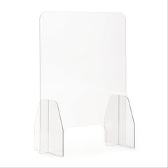 MarketLab Portable Sneeze Guard with Cutout 23.5"W x 11.5"D x 31"H ,1 Each - Axiom Medical Supplies