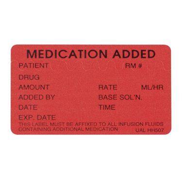 Medication Added Labels STOP Medication Already Added • 1.5"W x 1.5"H ,300 / roll - Axiom Medical Supplies