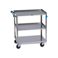 Medium Duty Stainless Steel Carts 3 Shelves • 19"W x 31"L x 32"H ,1 Each - Axiom Medical Supplies