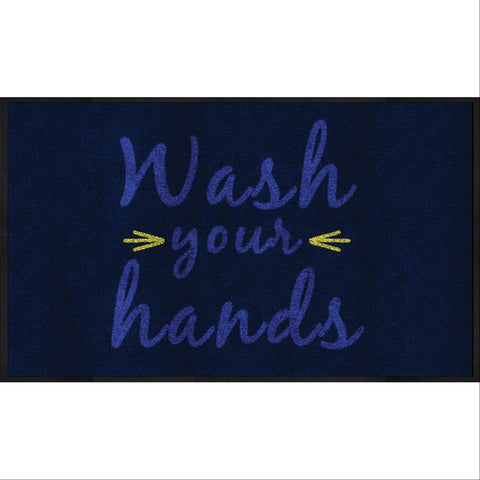 Message Mats Please Wash Your Hands • 3' x 5' • Vertical ,1 Each - Axiom Medical Supplies