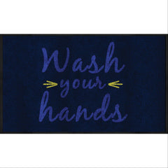 Message Mats Please Wash Your Hands • 3' x 5' • Vertical ,1 Each - Axiom Medical Supplies
