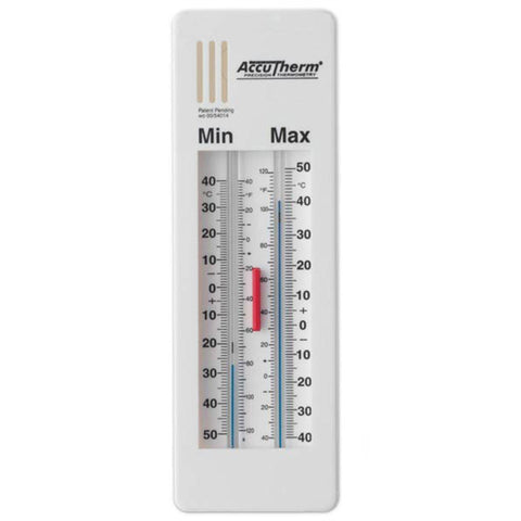 Min-Max Thermometer Min/Max Thermometer • 2.5"L x 1"D x 8"H ,1 Each - Axiom Medical Supplies