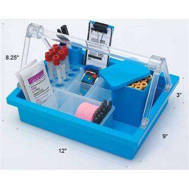 Mini Phlebotomy Tray Unit with Handle Mini Phlebotomy Tray Unit with Handle ,1 Each - Axiom Medical Supplies