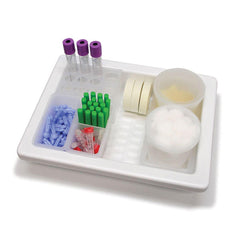 MiniTray Phlebotomy Tray with 11-Well/16mm Tube Rack 11-Well Tube Rack • Up to 16mm Tubes ,1 Each - Axiom Medical Supplies